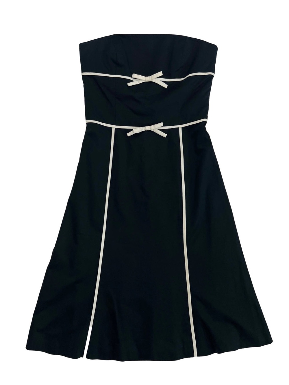 Ann Taylor Chic Black Dress with Bows